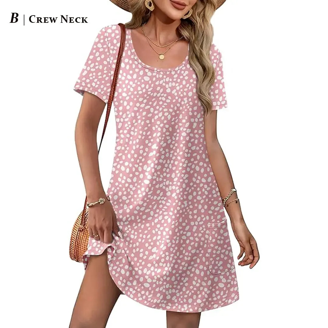Special Sale♥️Summer Dress Dresses for Women 2026 Casual Summer V Neck Wedding Guest Dress Short Sleeve Fashion Beach Vacation Clothes